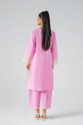 2-Pc Embroidered Lawn Shirt with Plain Trouser CNP-3-10